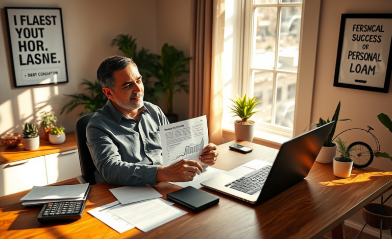 Imagen de un préstamo personal para ayudar a pagar deudas