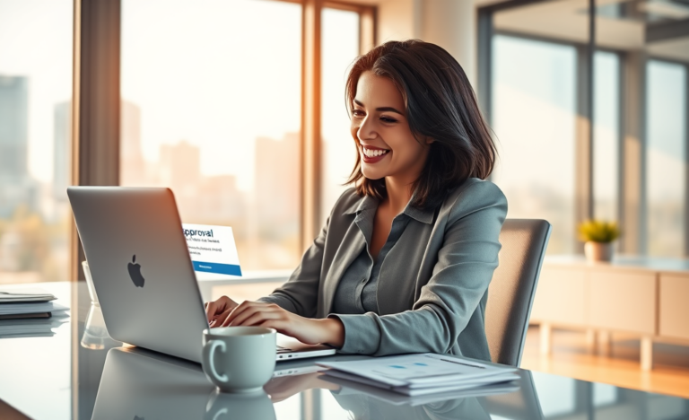 Imagen que ilustra el proceso de aprobación de dinero al instante.