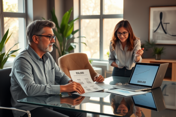 Imagen de un préstamo para personas con deudas, mostrando opciones financieras para consolidar deudas.