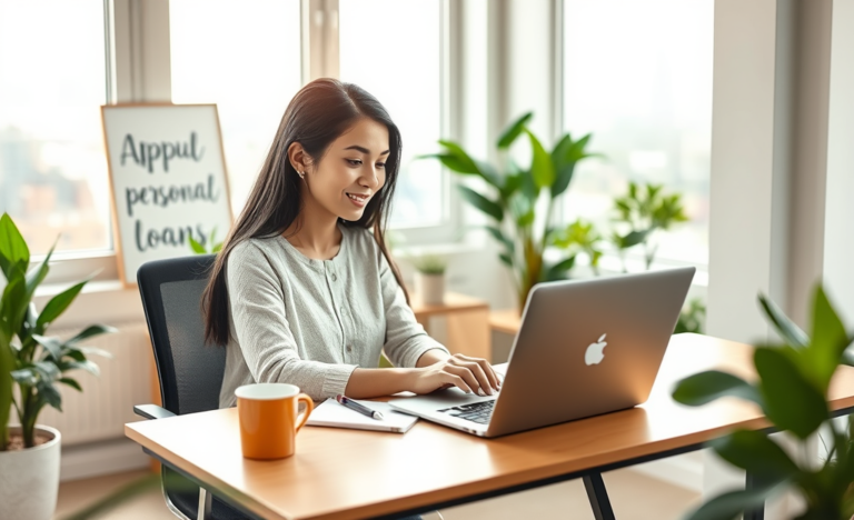 Imagen representativa del proceso de obtención de un préstamo personal en línea.